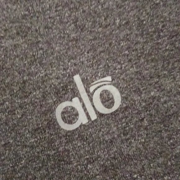 Alo Yoga crop workout athletic leggings charcoal women's size XS - Picture 8 of 13